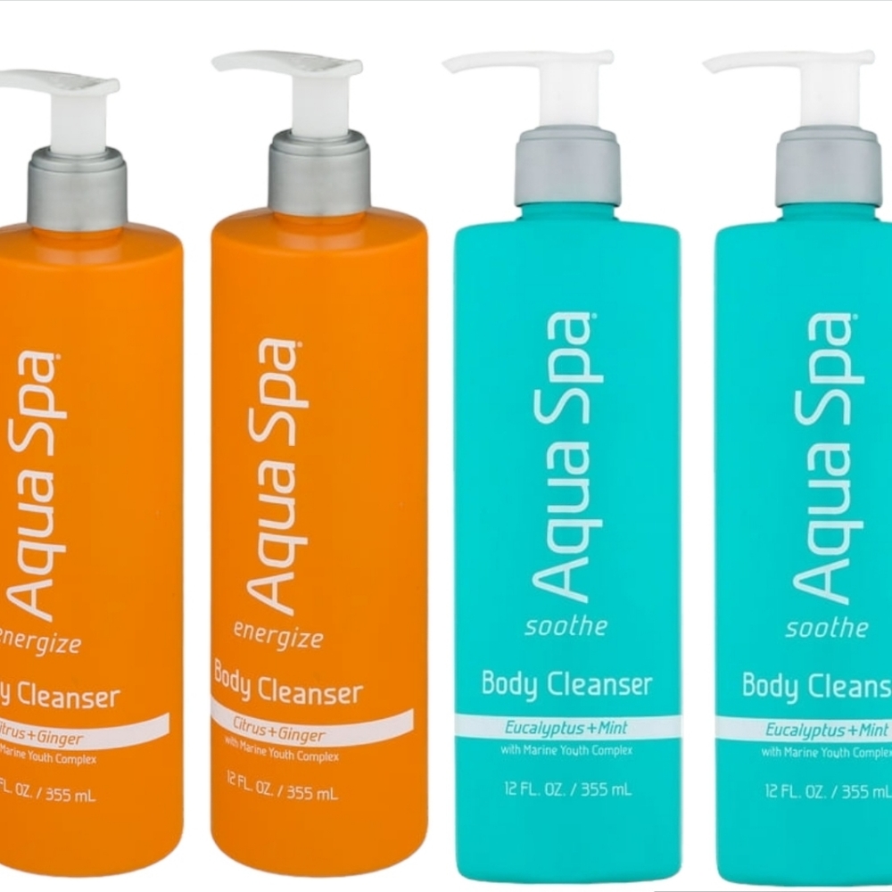 2-Aqua Spa Energize Citrus+Ginger Body Cleanser, 12 fl oz